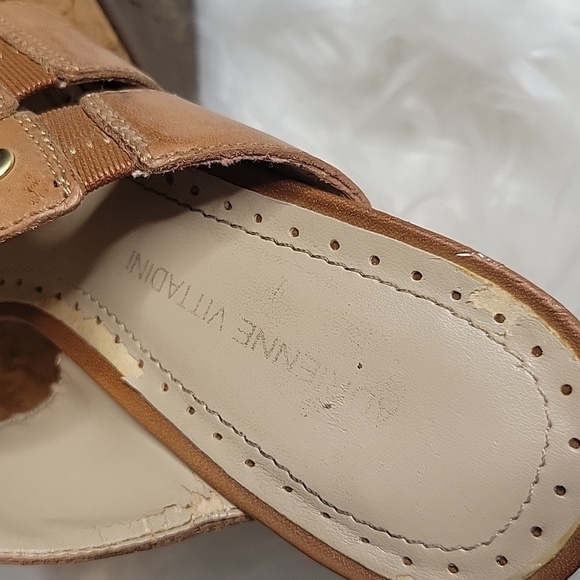 1.ADRIENNE VITTADINI Corral Cork Wedge Sandal Size 6 - Picture 10 of 11